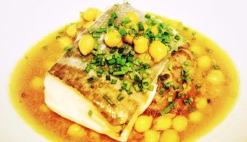 fish and chickpeas